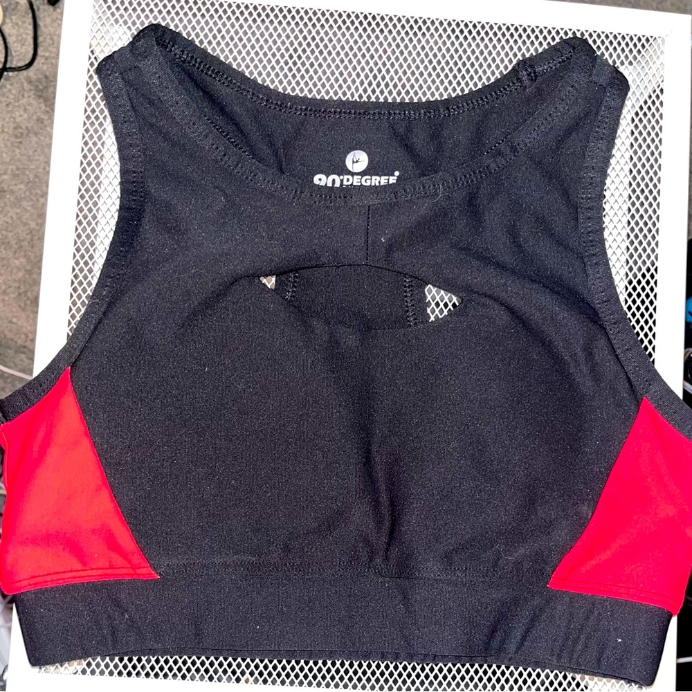 Women’s 90 Degree By Reflex XS Black & Pink Sports Bra - *WORN ONCE* - Picture 1 of 4